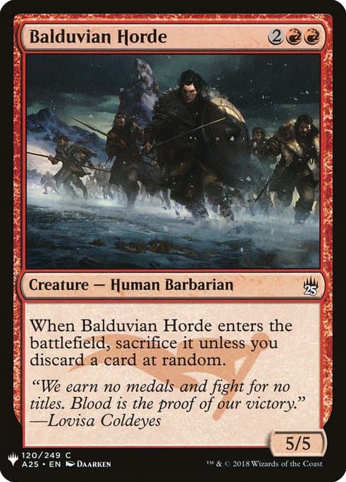 Balduvian Horde from The List (Common)