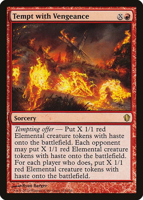 Tempt with Vengeance from Commander 2013 (Rare)