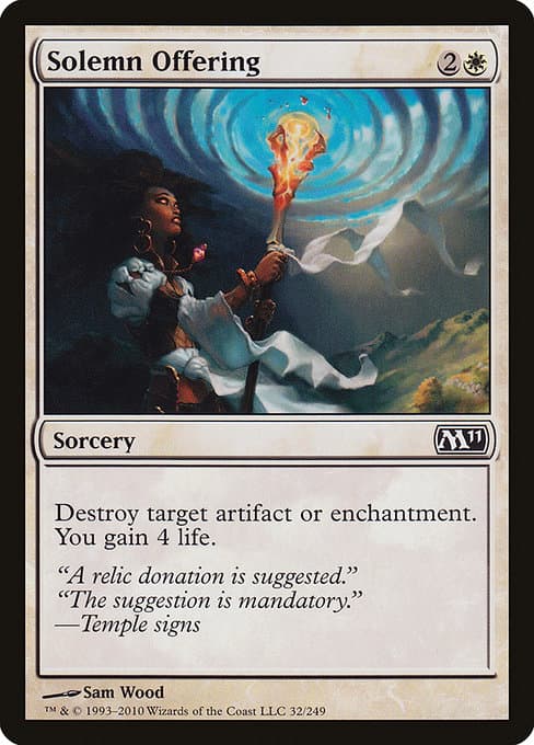Solemn Offering from Magic 2011 (Common)