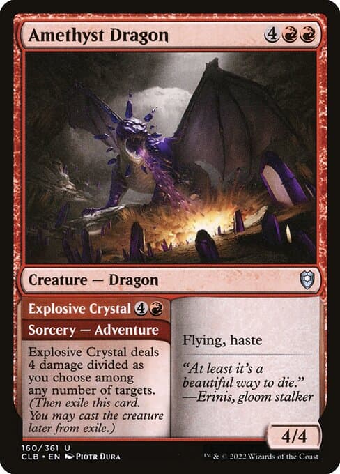 Amethyst Dragon // Explosive Crystal (Uncommon)
