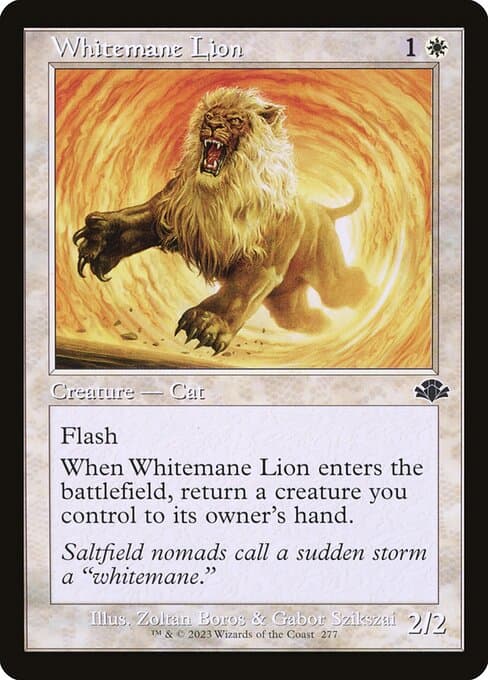 Whitemane Lion from Dominaria Remastered (Common)