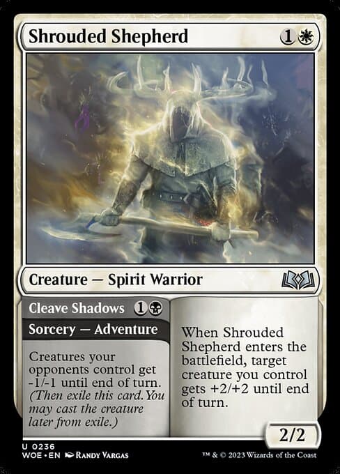 Shrouded Shepherd // Cleave Shadows from Wilds of Eldraine (Uncommon)