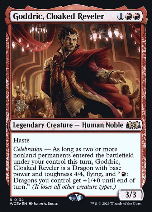 Goddric, Cloaked Reveler from Wilds of Eldraine Promos (Rare)