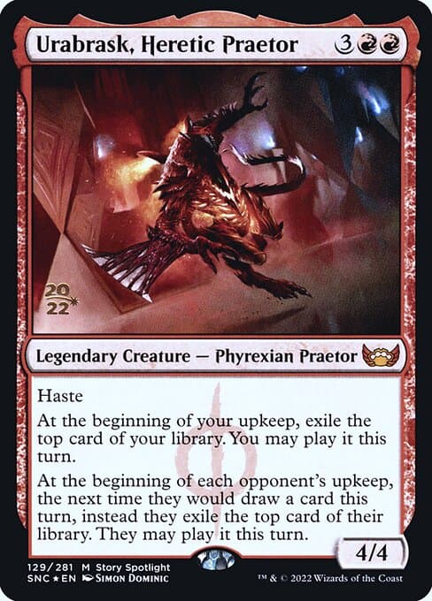 Urabrask, Heretic Praetor from Streets of New Capenna Promos (Mythic)