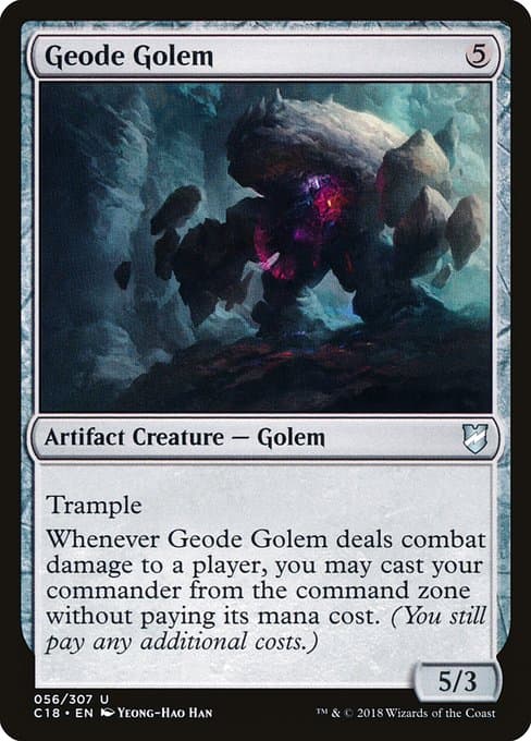 Geode Golem from Commander 2018 (Uncommon)
