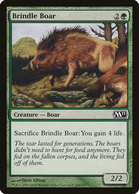 Brindle Boar from Magic 2011 (Common)