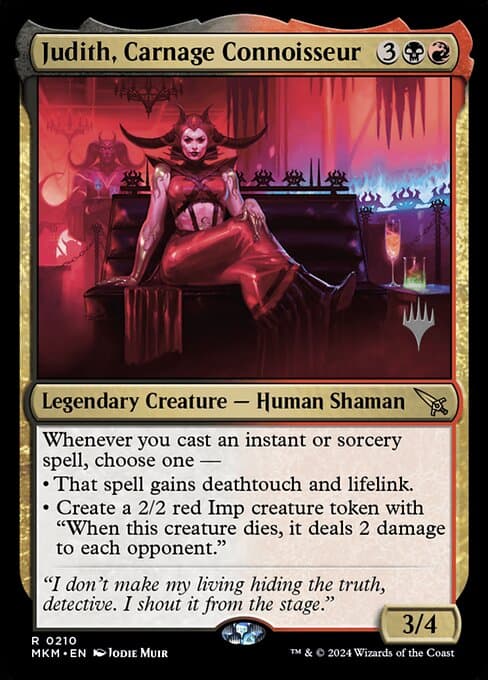 Judith, Carnage Connoisseur from Murders at Karlov Manor Promos (Rare)