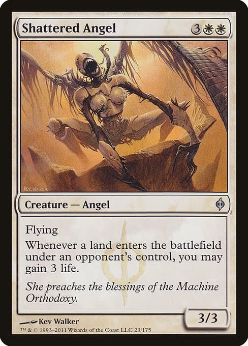 Shattered Angel from New Phyrexia (Uncommon)