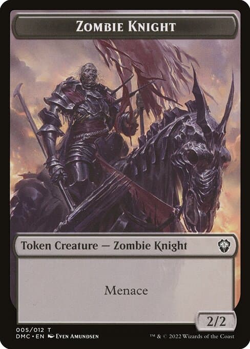 Zombie Knight from Dominaria United Commander Tokens (Common)