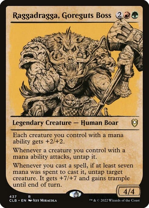Raggadragga, Goreguts Boss from Commander Legends: Battle for Baldur's Gate (Rare)
