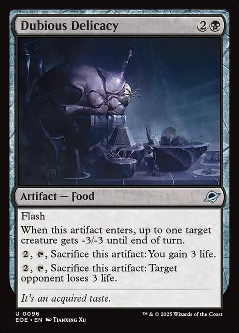 Dubious Delicacy from Edge of Eternities (Uncommon)