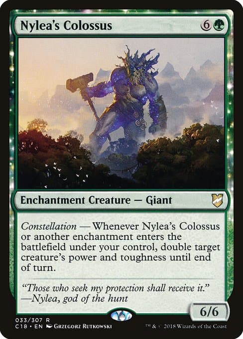 Nylea's Colossus from Commander 2018 (Rare)
