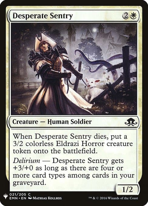 Desperate Sentry from The List (Common)