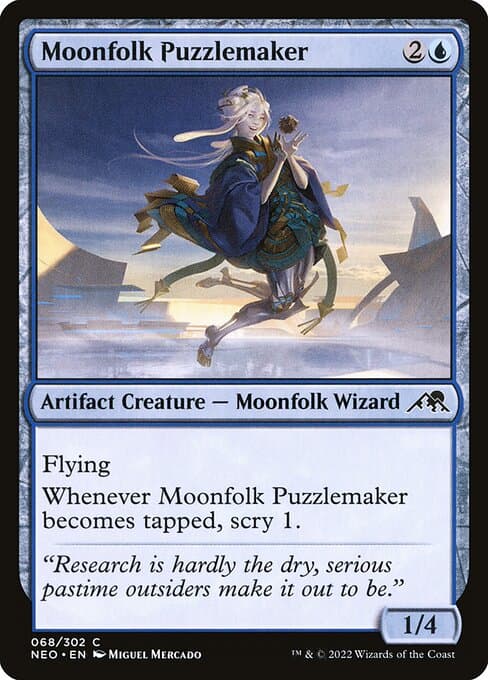 Moonfolk Puzzlemaker from Kamigawa: Neon Dynasty (Common)