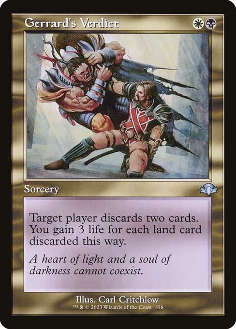 Gerrard's Verdict from Dominaria Remastered (Uncommon)