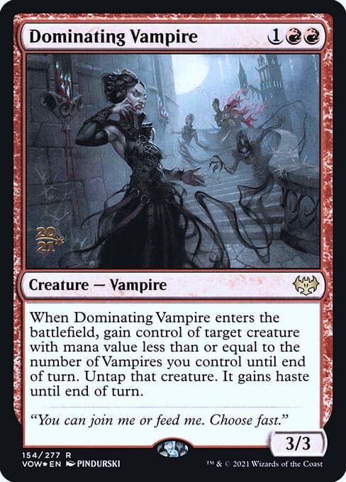 Dominating Vampire from Innistrad: Crimson Vow Promos (Rare)