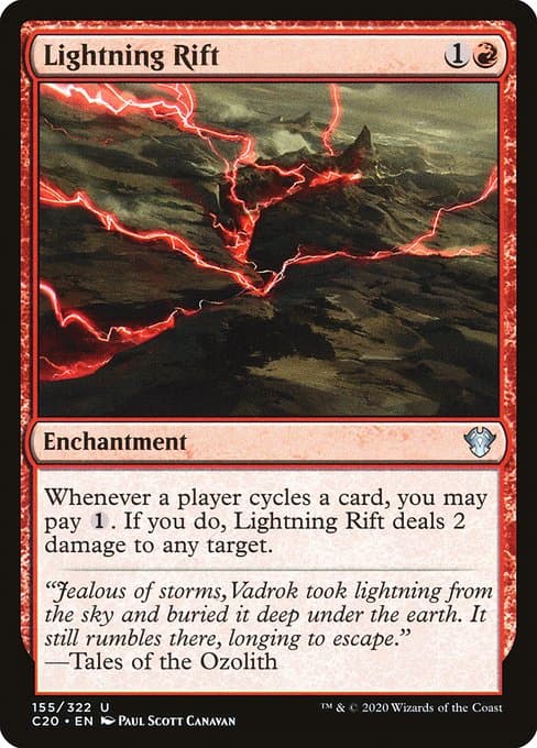 Lightning Rift from Commander 2020 (Uncommon)