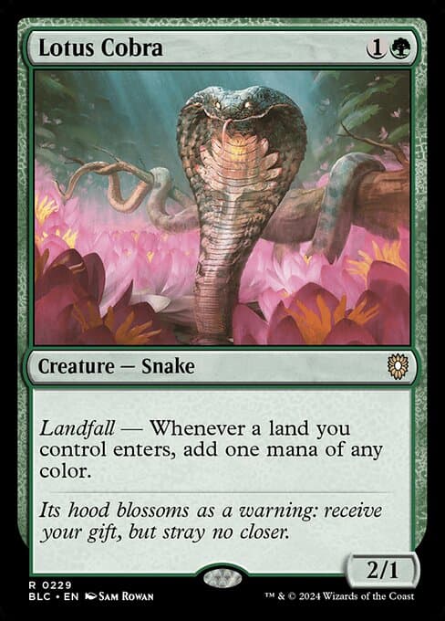 Lotus Cobra from Bloomburrow Commander (Rare)