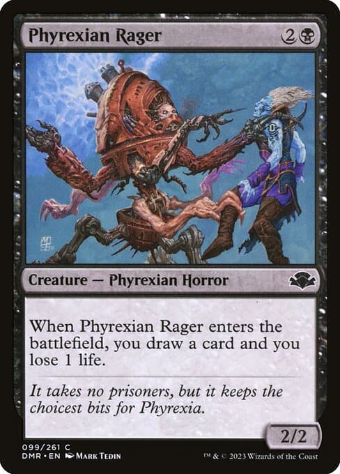 Phyrexian Rager from Dominaria Remastered (Common)