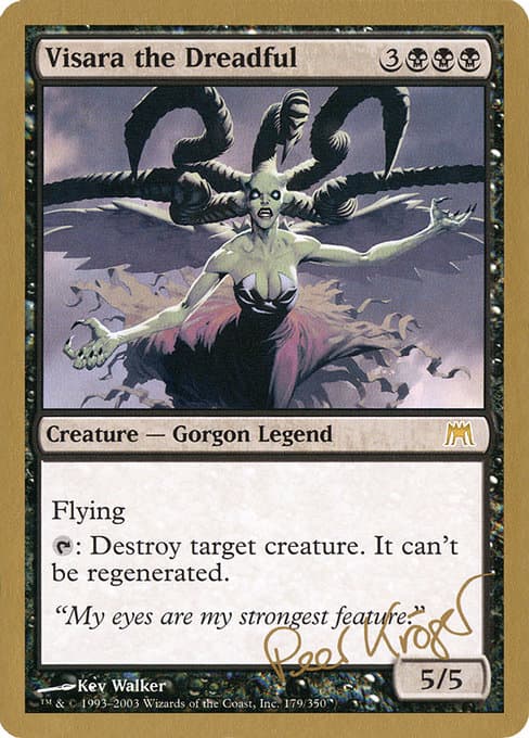 Visara the Dreadful from World Championship Decks 2003 (Rare)