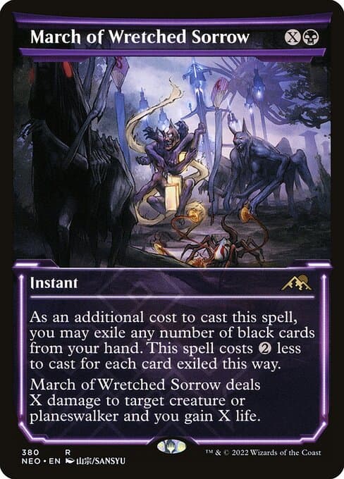 March of Wretched Sorrow from Kamigawa: Neon Dynasty (Rare)