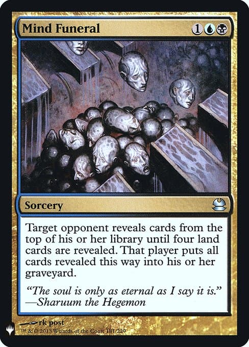 Mind Funeral from The List (Uncommon)