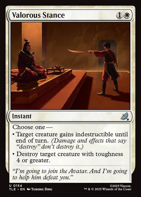 Valorous Stance from Avatar: The Last Airbender Eternal (Uncommon)