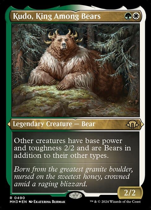 Kudo, King Among Bears from Modern Horizons 3 (Rare)