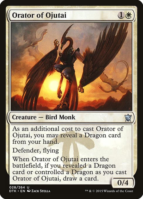 Orator of Ojutai from Dragons of Tarkir (Uncommon)