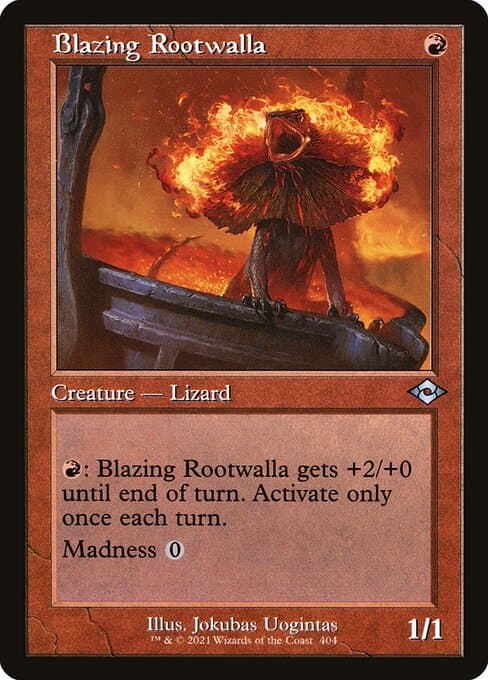 Blazing Rootwalla from Modern Horizons 2 (Uncommon)