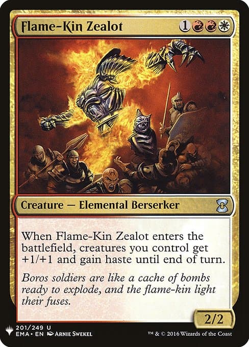 Flame-Kin Zealot from The List (Uncommon)