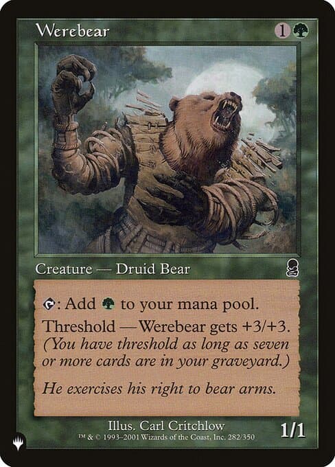 Werebear from The List (Common)