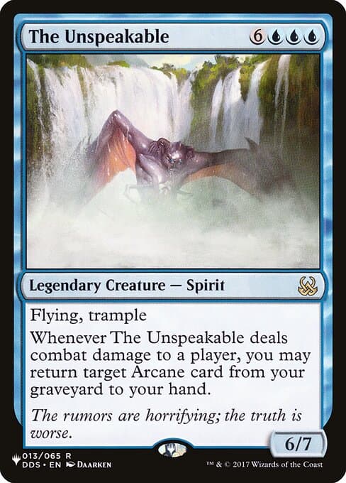 The Unspeakable from The List (Rare)