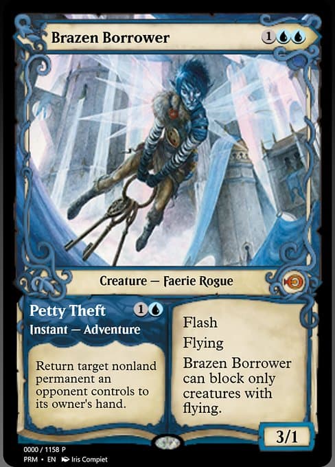 Brazen Borrower // Petty Theft from Magic Online Promos (Mythic)
