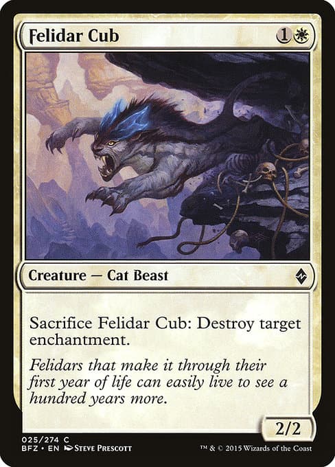 Felidar Cub from Battle for Zendikar (Common)
