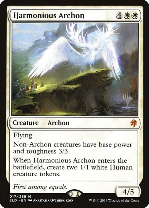 Harmonious Archon from Throne of Eldraine Promos (Mythic)