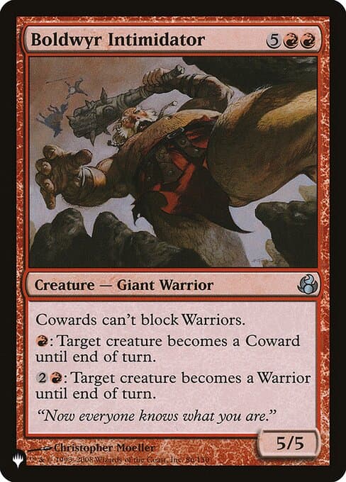 Boldwyr Intimidator from The List (Uncommon)