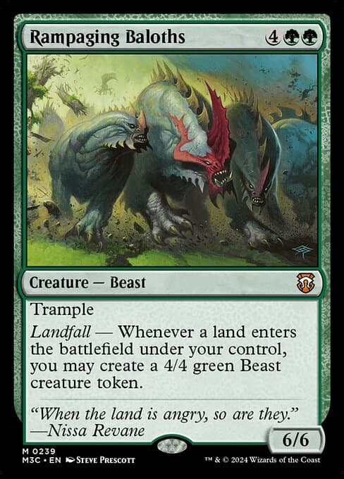 Rampaging Baloths from Modern Horizons 3 Commander (Mythic)