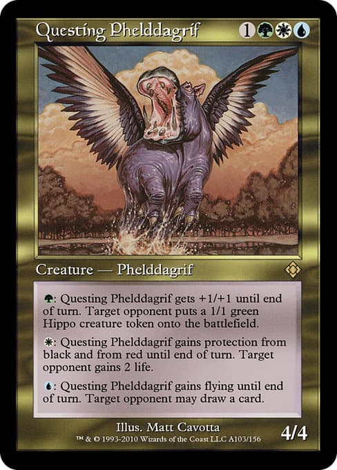 Questing Phelddagrif from Magic Online Theme Decks (Rare)