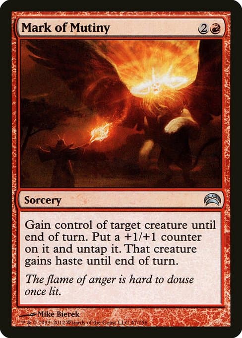 Mark of Mutiny from Planechase 2012 (Uncommon)