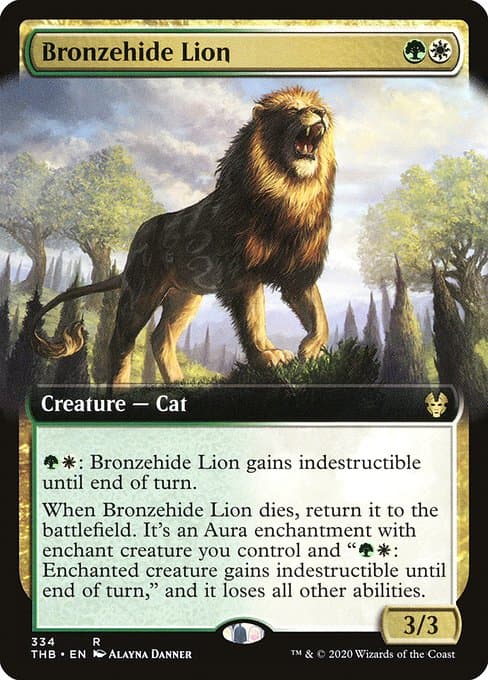 Bronzehide Lion from Theros Beyond Death (Rare)