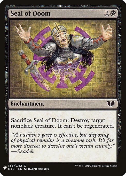 Seal of Doom from The List (Common)