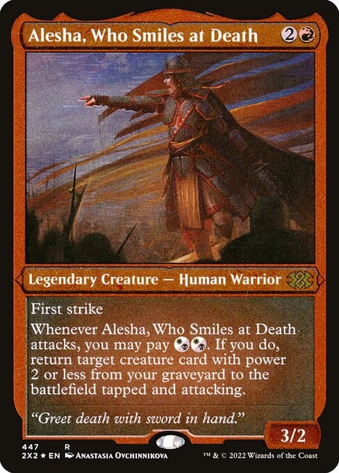 Alesha, Who Smiles at Death from Double Masters 2022 (Rare)