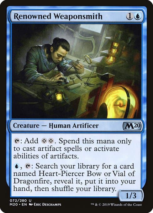 Renowned Weaponsmith from Core Set 2020 (Uncommon)