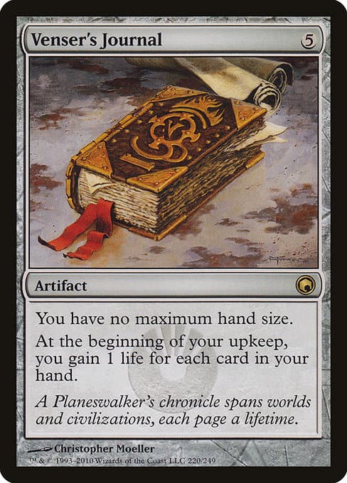 Venser's Journal from Scars of Mirrodin (Rare)