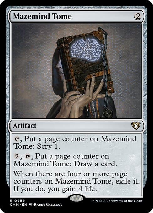 Mazemind Tome from Commander Masters (Rare)