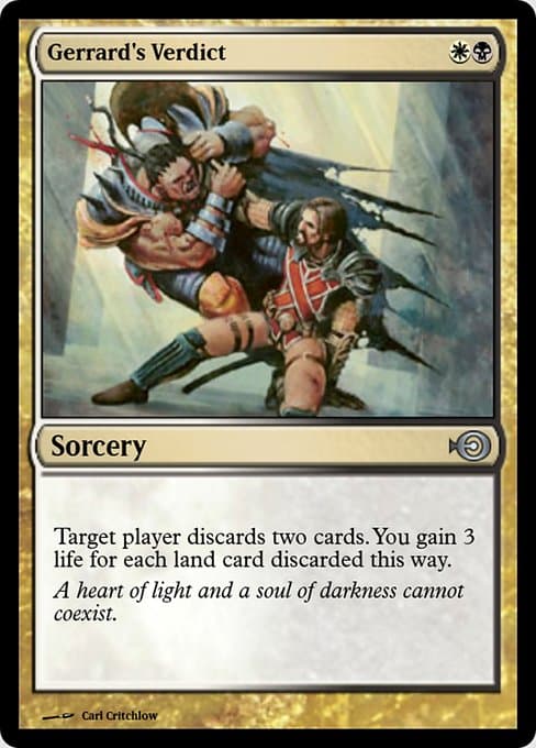 Gerrard's Verdict from Magic Online Promos (Uncommon)