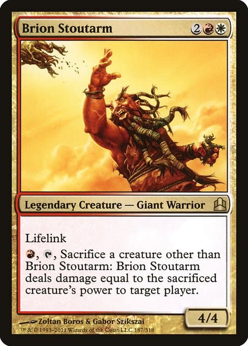 Brion Stoutarm from Commander 2011 (Rare)
