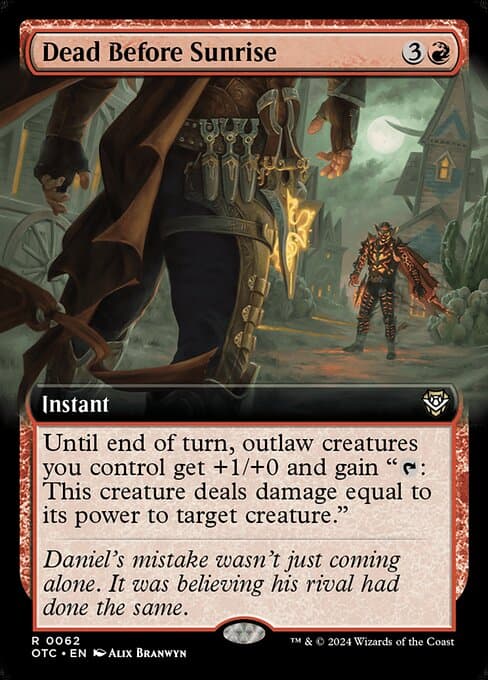 Dead Before Sunrise from Outlaws of Thunder Junction Commander (Rare)