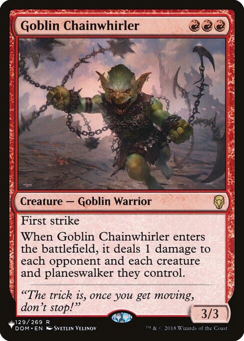Goblin Chainwhirler from The List (Rare)